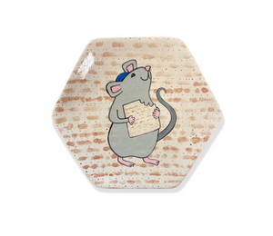 North San Jose Color Me Mine Matzah Mouse Plate