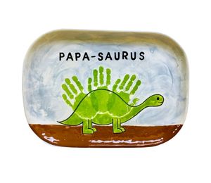 North San Jose Color Me Mine Papasaurus Plate