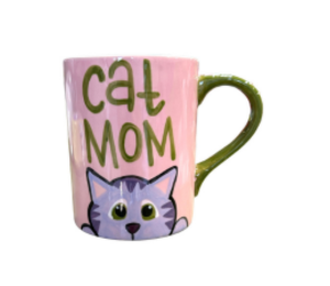North San Jose Color Me Mine Cat Mom Mug