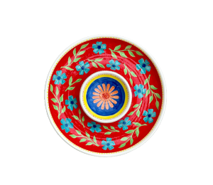 North San Jose Color Me Mine Floral Chip N Dip Bowl