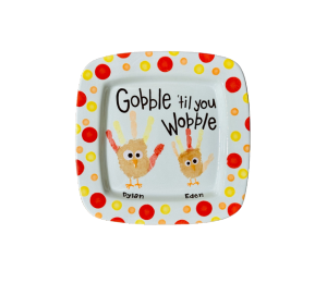 North San Jose Color Me Mine Gobble Platter