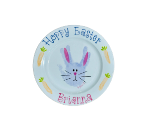 North San Jose Color Me Mine Easter Bunny Plate