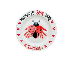 North San Jose Color Me Mine Love Bug Plate