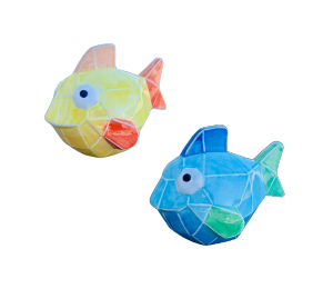 North San Jose Color Me Mine Faceted Fish