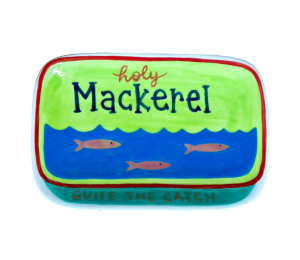 North San Jose Color Me Mine Mackerel Appetizer Plate